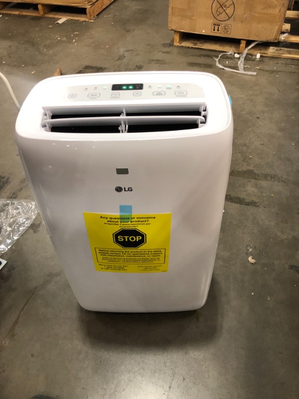 Photo 2 of 6,000 BTU (DOE) 115-Volt Portable Air Conditioner with Dehumidifier Function and LCD Remote in White