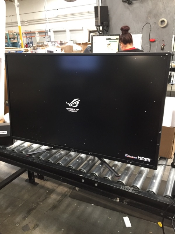 Photo 2 of ASUS ROG Strix XG438Q 43” Large Gaming Monitor with 4K 120Hz FreeSync 2 HDR DisplayHDR 600 90% DCI-P3 Aura Sync 10W Speaker Non-glare Eye Care with HDMI 2.0 DP 1.4 Remote Control