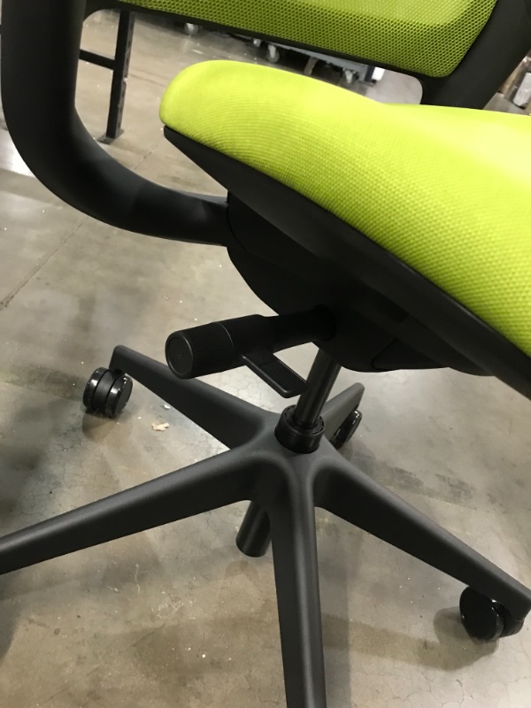 Photo 8 of Steelcase Series 1 Work Chair Office Chair - Graphite Frame Wasabi Green Cushions