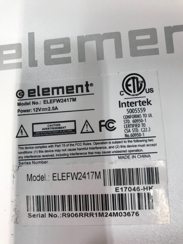 Photo 5 of Element Electronics ELEFW2417MR 24" FHD Monitor (Renewed)