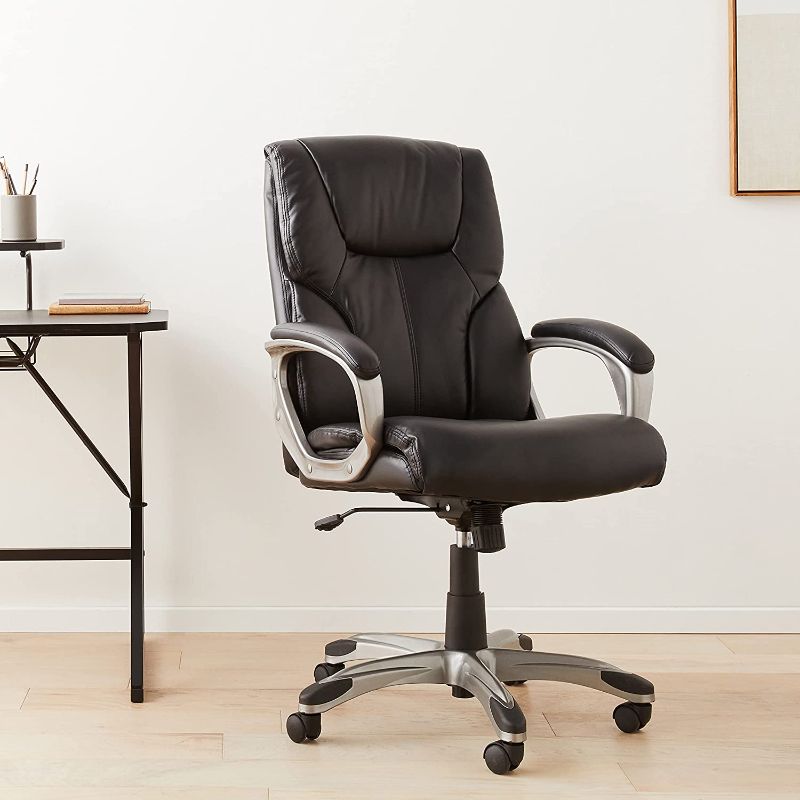 Photo 1 of Amazon Basics Executive Office Desk Chair with Armrests