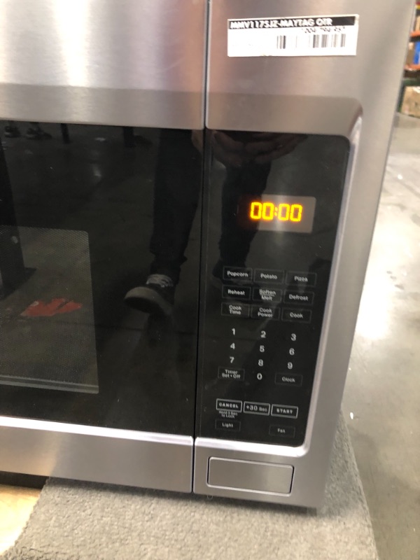 Photo 3 of 1.7 cu. ft. Over the Range Microwave with Stainless Steel Cavity in Fingerprint Resistant Stainless Steel
//TESTED POWER ON 