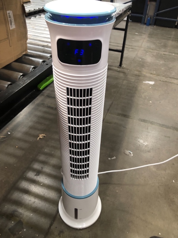 Photo 1 of trustech Air Cooler, 43" Tower Fan w/Cooling & Humidification Function, 1 Gallon Water Tank, 3 Wind Speeds, 4 Modes, 70°Oscillation, 15H Timer, Super Quiet
//tested power on //missing remote 