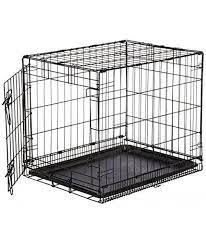 Photo 1 of AmazonBasics Single-Door Folding Metal Dog Crate - Small 
