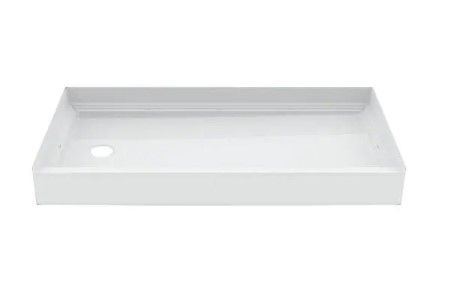 Photo 1 of A2 60 in. x 30 in. Single Threshold Left Drain Shower Base in White
//BROKEN FROM THE CORNERS 