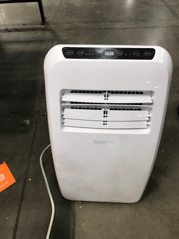 Photo 2 of 3-in-1 Portable Air Conditioner with Built-in Dehumidifier Function,Fan Mode, Remote Control, Complete Window Mount Exhaust Kit
//MISSING COMPONENTS //UNABLE TO TEST //PARTS ONLY //PLUNG IS DAMAGED  //DIRTY