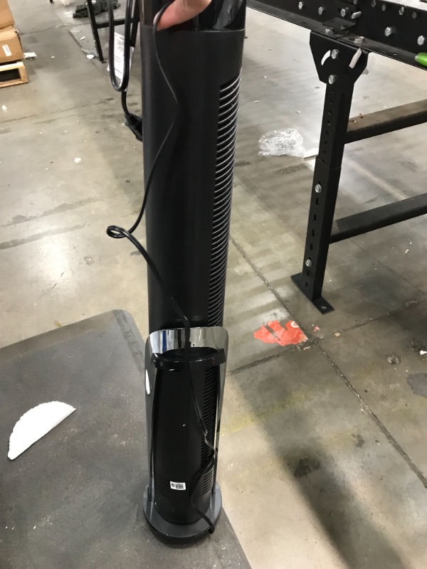 Photo 1 of Vornado OSCR37 AE Oscillating Tower Fan and Air Circulator, Works with Alexa, Whole Room, Black
//tested power on //missing components