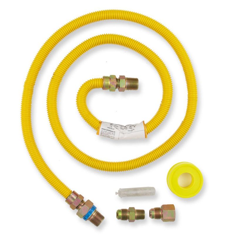 Photo 1 of *HOSE ONLY* Everbilt 5 Ft. Gas Dryer Connector Kit
