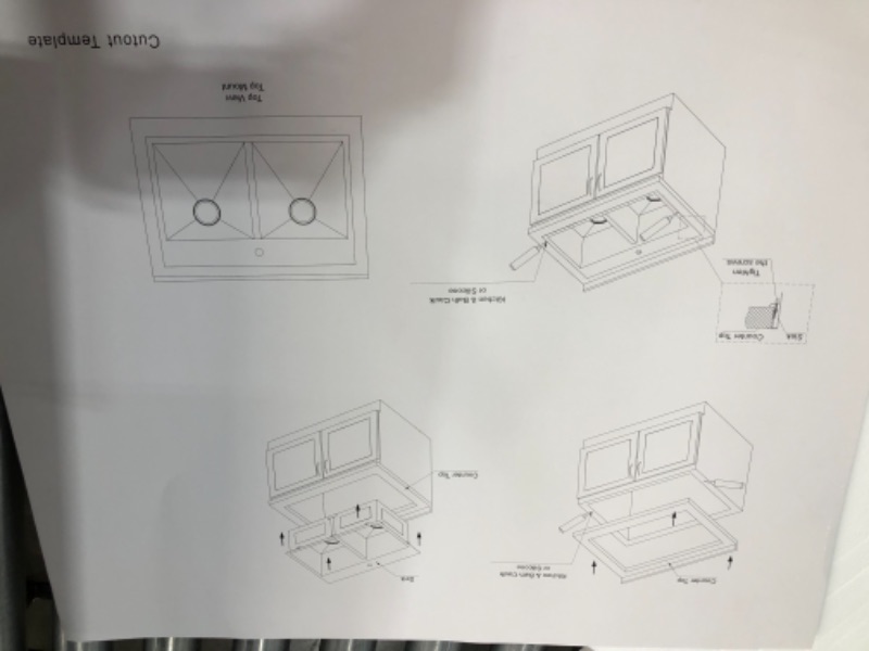 Photo 5 of 25 Kitchen Sink Drop in - Lordear 25 x 22 inch Drop in Topmount Kitchen Sink 16 Gauge Stainless Steel Gunmetal Black Single Bowl Bar Prep Kitchen Sink Basin