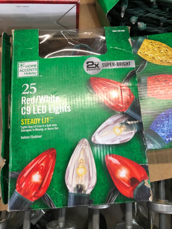 Photo 5 of BUNDLE ASSORTED BAG O FCHRISTMAS LIGHTS
**USED, MINOR AMOUNT OF LIGHTS DO NOT TURN ON(VERY FEW), MAJORITY FUNCTIONS, NO STOCK IMAGE, NO RETURNS, SOLD AS IS**