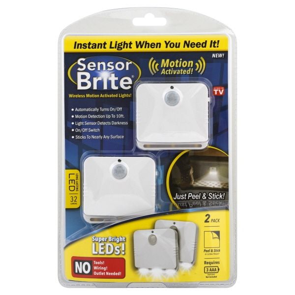 Photo 1 of LED BUNDLE, 2 SETS OF Sensor Brite Sensor Motion Activated LED Night Light (2-Pack)
AND, Over Lite LED - as Seen on TV
AND, Ontel Products 261791 Ever Brite Ultra Solar Powered LED Light
