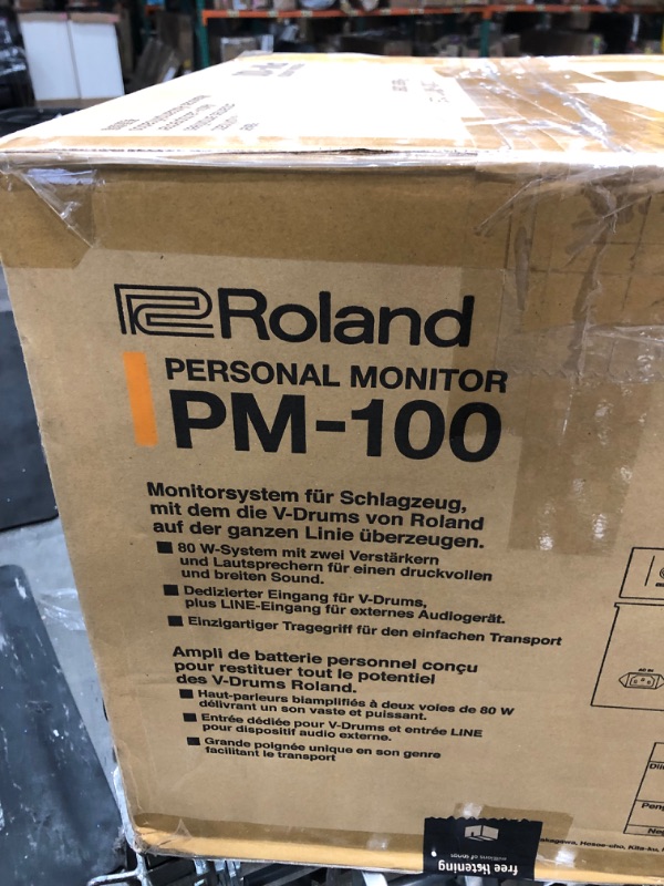 Photo 3 of Roland PM-100 Compact Electronic V-Drum Set Monitor, 80-Watt
