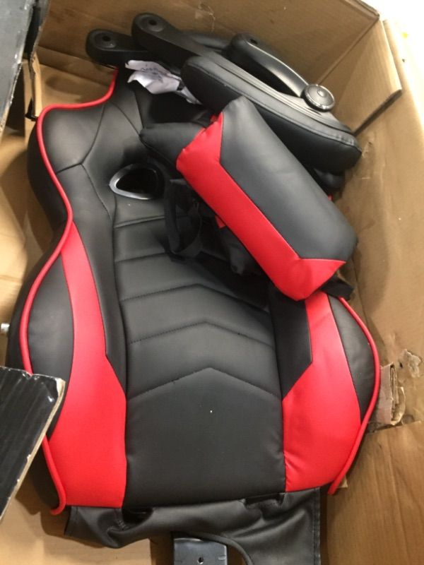 Photo 2 of ***PARTS ONLY*** NOT COMPLETE*** 
RESPAWN RSP-110 Racing Style Gaming, Reclining Ergonomic Chair with Footrest, Red