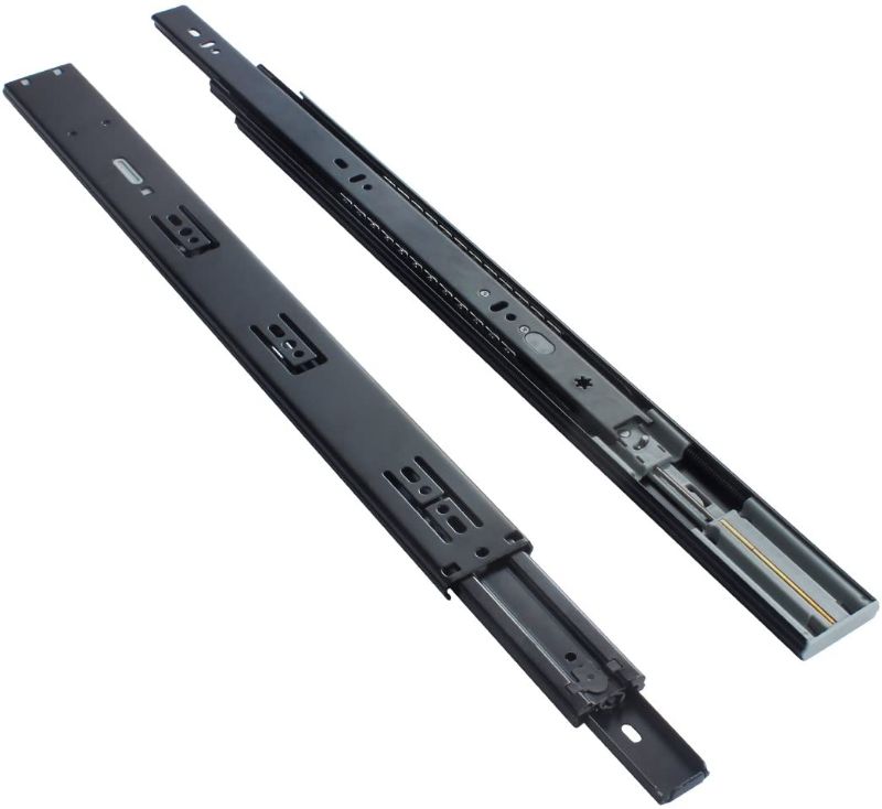 Photo 1 of 10 items 
20-Inch Ball Bearing Drawer Slides Soft Close, VK1245, 3 Folds Full Extension, Side-Mount, Black, Heavy Duty 100lb Load Capacity, 1-Pair (2 Pieces)
($27 x 10)