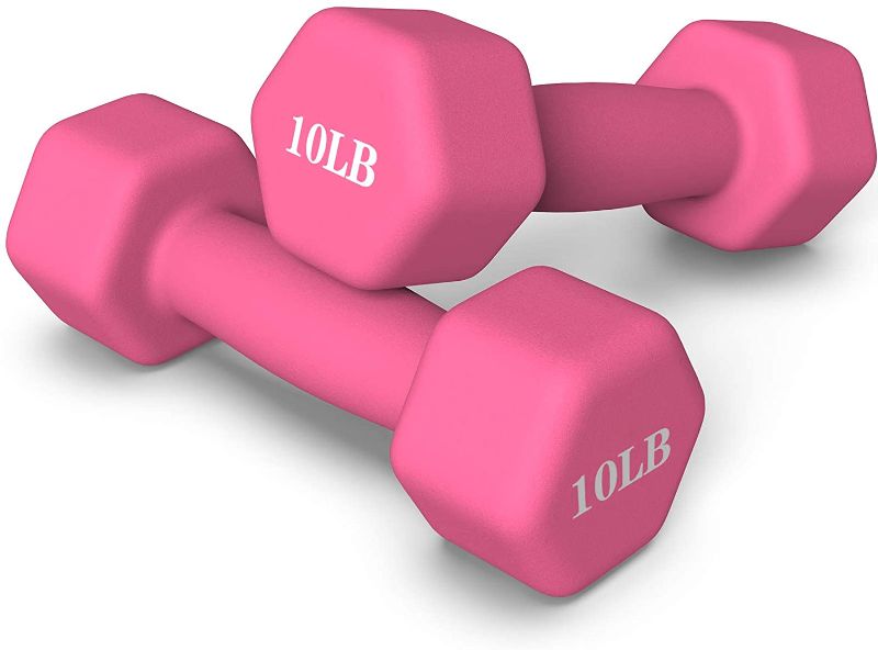 Photo 1 of 10lb Weight Dumbbells -  10 Lb Weights 15 Lb Dumbbells Home Workout at Home Workout Equipment