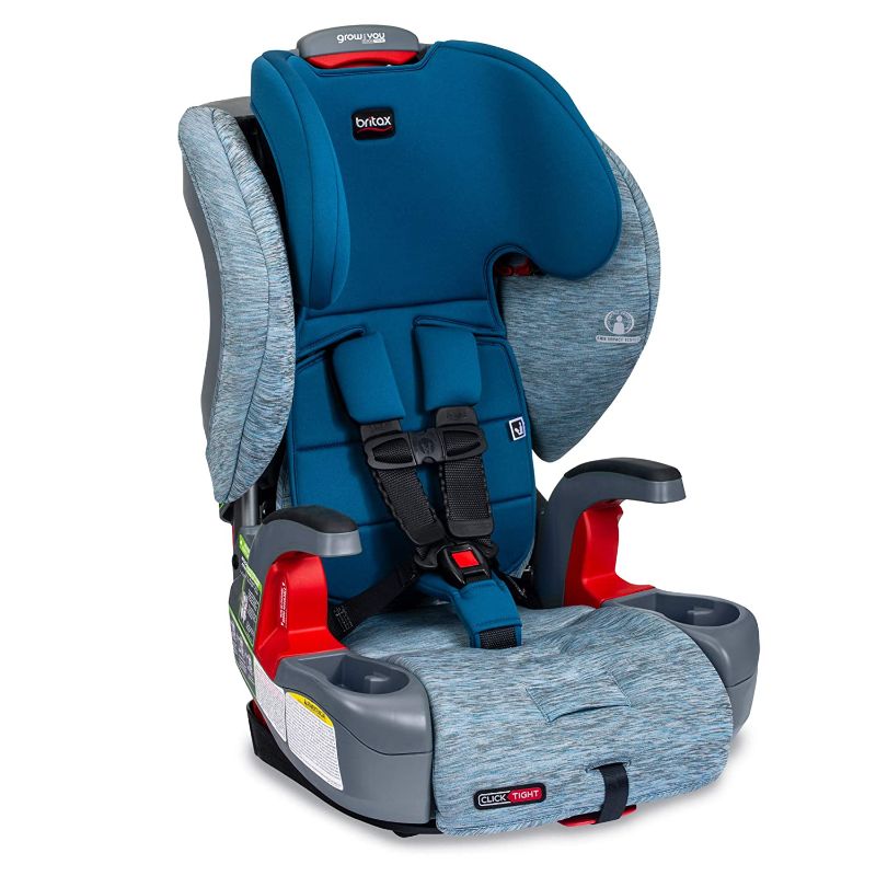 Photo 1 of Britax Grow with You ClickTight Harness-2-Booster Car Seat, Seaglass , 26.5x17.75x25 Inch (Pack of 1)