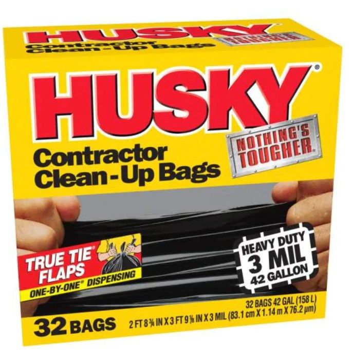 Photo 1 of 2 item bundle 
HUSKY 42 Gal. Heavy Duty Clean-Up Bags (32-Case) ($21)
 American Standard VorMax Plus FreshInfuser ($4)
