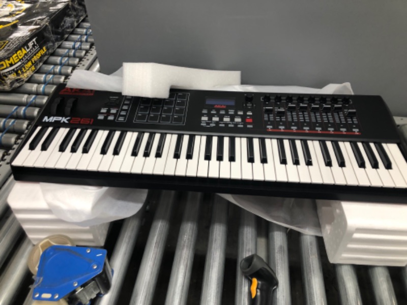 Photo 2 of MISSING POWER CORD UNABLE TO TEST 
Akai MPK261 61-Keys USB/MIDI Performance Keyboard Controller