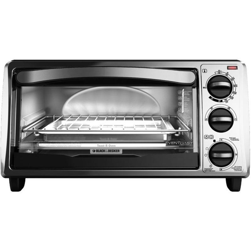 Photo 1 of *DAMAGED* 1150 W 4-Slice Stainless Steel Convection Toaster Oven with Built-In Timer
