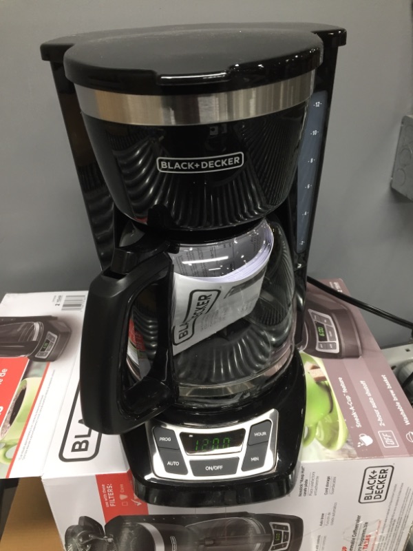 Photo 2 of 12-Cup Black Programmable Coffeemaker
