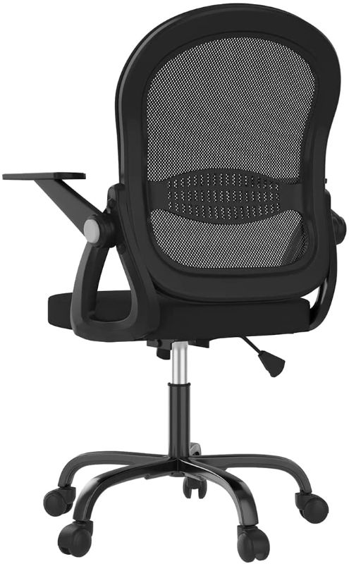 Photo 1 of **INCOMPLETE*** Sytas Office Chair Ergonomic Desk Chair?Rolling Swivel Mesh Computer Task Chair with Flip-up Arms Lumbar Support and Height Adjustable?Black
