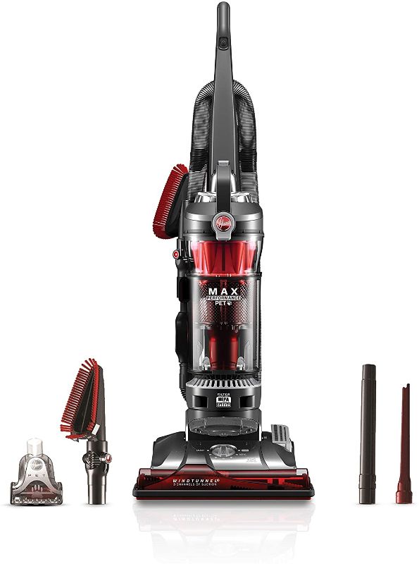 Photo 1 of **vacuum does not power on**
Hoover WindTunnel 3 Max Performance Pet, Bagless Upright Vacuum Cleaner, HEPA Media Filtration, For Carpet and Hard Floor, UH72625, Red
