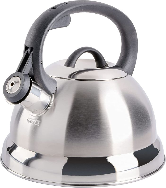 Photo 1 of (DENTED BOTTOM)
Mr. Coffee Flintshire Stainless Steel Whistling Tea Kettle