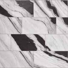 Photo 1 of ***INCOMPLETE*** Panda Marble Polished 12 in. x 24 in. Glazed Porcelain Floor and Wall Tile (17.10 sq. ft./case)
