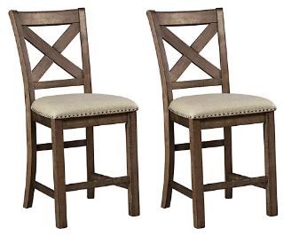 Photo 3 of ***SIMILAR TO COVER PHOTO*** Moriville Counter Height Bar Stool (Set of 2) 24" 