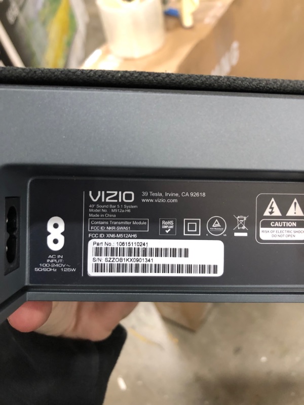 Photo 1 of VIZIO M-Series 5.1.2 Home Theater Sound Bar with Dolby Atmos and DTS:X
AS IS USED, MINOR DAMAGE, PLEASE SEE PHOTOS 