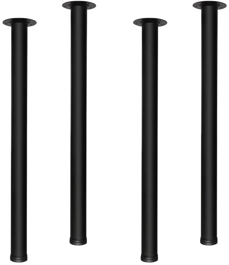 Photo 1 of 28-inch Adjustable Metal Table Legs, Suitable for Office Desks, Dining Tables & Chairs, Furniture, 4-Piece Sets …
