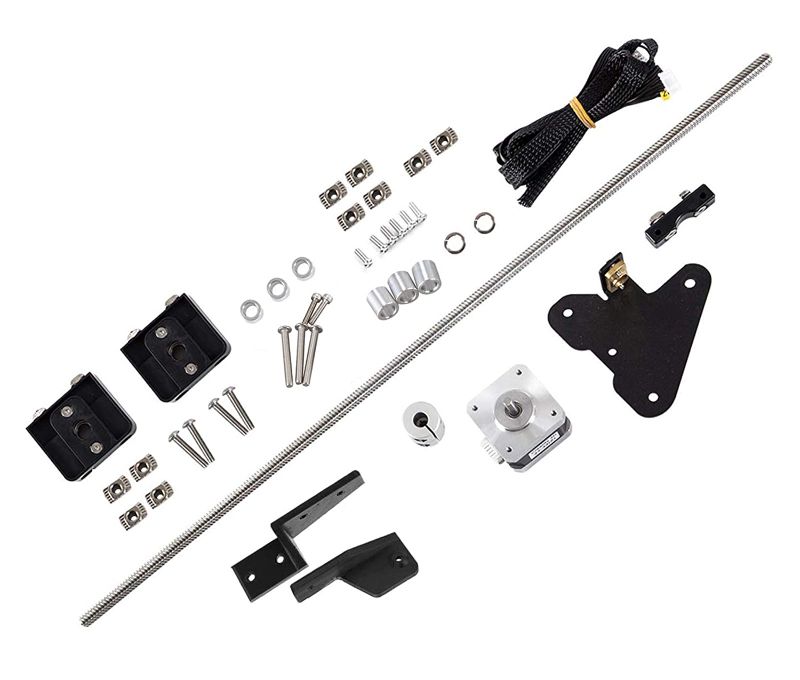 Photo 1 of Dawnblade Ender-3 Dual Z Axis Upgrade Kit with Lead Screw Stepper Motor, 3D Printer Upgrade Parts for Creality Ender-3 / Ender-3 V2 / Ender-3 Pro/Voxelab Aquila
AS IS USED, PLEASE SEE PHOTOS