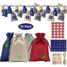 Photo 1 of 24 Pcs Linen Burlap Bag, Colorful Fabric Gift Bag, Advent Calendar Storage Bag, Burlap Hanging Jute Drawstring Pouch
as is 