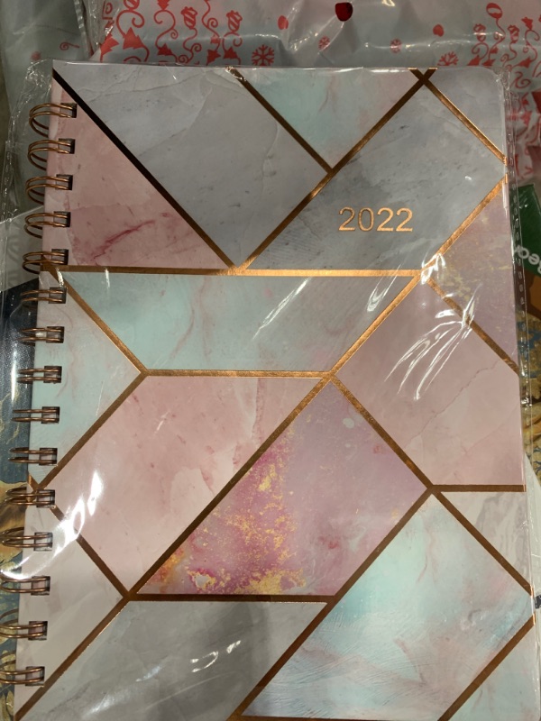 Photo 1 of 2022 PLANNER - PINK/BLUE WITH GOLD LINE MODERN DESIGN 