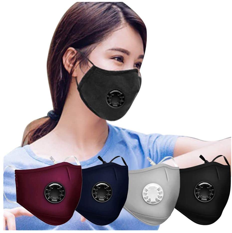 Photo 1 of [US Stock] Face Mask Reusable Breathable Cotton Fabric Cloth Face Masks Washable for Protection by MASZONE
