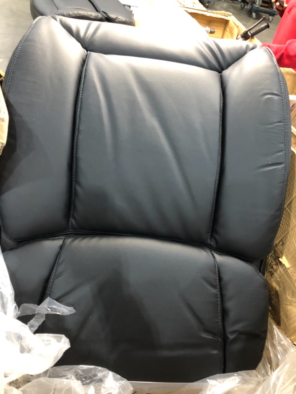 Photo 4 of Serta Big & Tall Executive Office Chair High Back All Day Comfort Ergonomic Lumbar Support, Bonded Leather, Black
