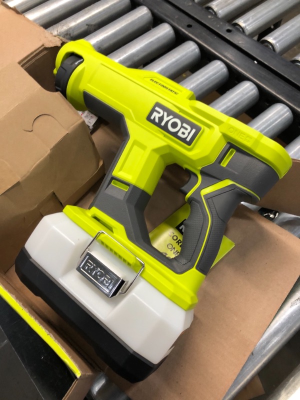 Photo 1 of RYOBI ONE+ 18V Cordless Handheld Electrostatic Sprayer Kit with (1) 2.0 Ah Battery and Charger