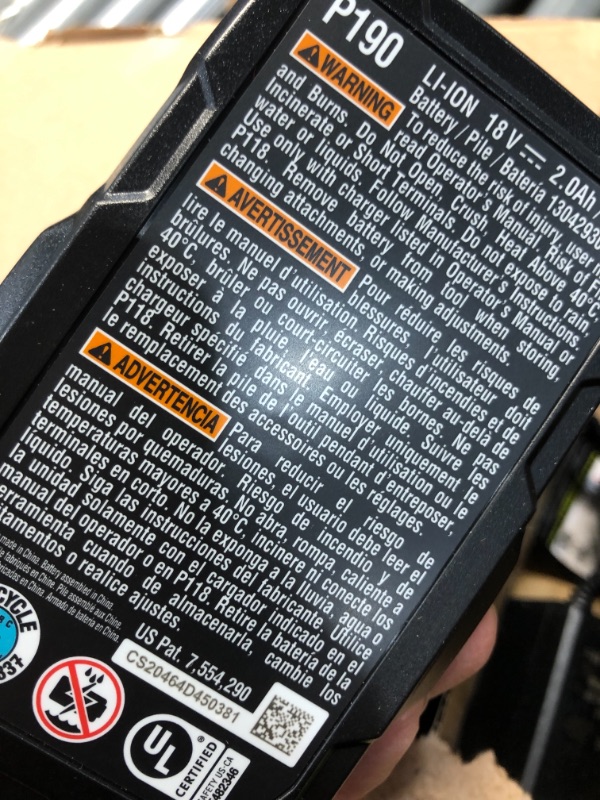 Photo 1 of RYOBI ONE+ 18V Cordless Handheld Electrostatic Sprayer Kit with (1) 2.0 Ah Battery and Charger