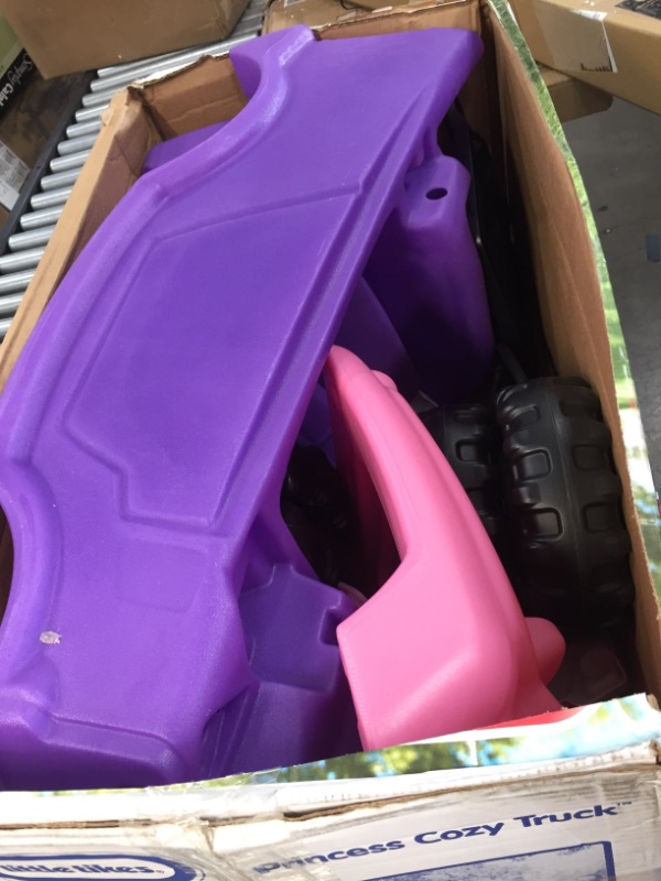 Photo 2 of Little Tikes Pink and Purple Princess Cozy Foot to Floor Kids Ride On Truck