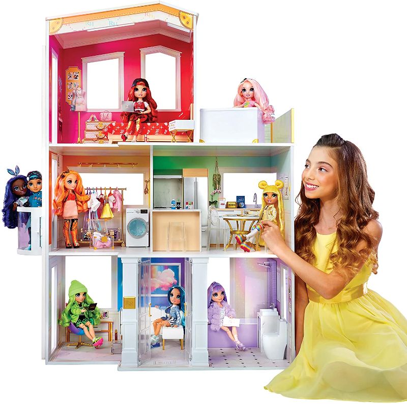 Photo 1 of Rainbow High House – 3-Story Wood Doll House (4-Ft Tall & 3-Ft Wide) NO DOLLS 