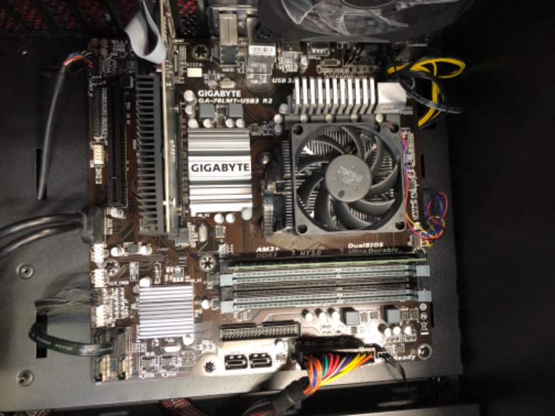 Photo 7 of PARTS ONLY*****NO INPUT TO MONITOR WHEN POWERED**broken motherboard** IBUYPOWER ENTHUSIAST GAMING PC DESKTOP AM010A AMD FX-6300 3.5GHZ, NVIDIA GEFORCE GT 710 1GB, 8GB DDR3 RAM, 1TB HDD, WIFI ADAPTER, GAMING KEYBOARD/MOUSE & WIN 10 HOME
