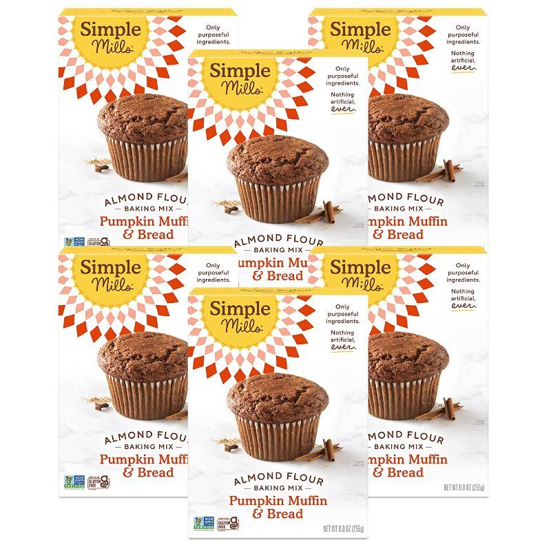 Photo 1 of NO RETURNS NO REFUNDS
BEST BY 12-17-2021
Simple Mills Almond Flour Baking Mix, Gluten Free Pumpkin Bread Mix, Muffin pan ready, Good for Baking, Nutrient Dense, 9oz, 6 Count