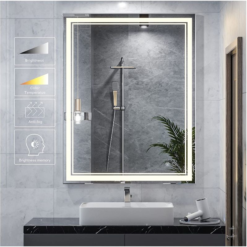 Photo 1 of 36" x 28" bathroom mirror with led light