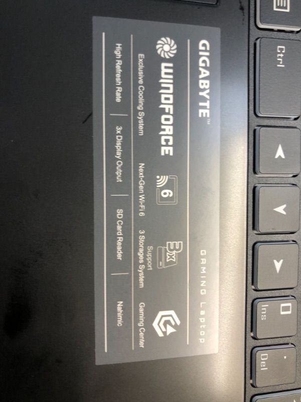 Photo 8 of GIGABYTE G5 MD - 15.6" FHD IPS ANTI-GLARE 144HZ, INTEL CORE I5, NVIDIA GEFORCE RTX 3050 TI LAPTOP GPU 4GB GDDR6, 16GB MEMORY, 512GB SSD, WIN10 HOME, GAMING LAPTOP (G5 MD-51US123SH)
