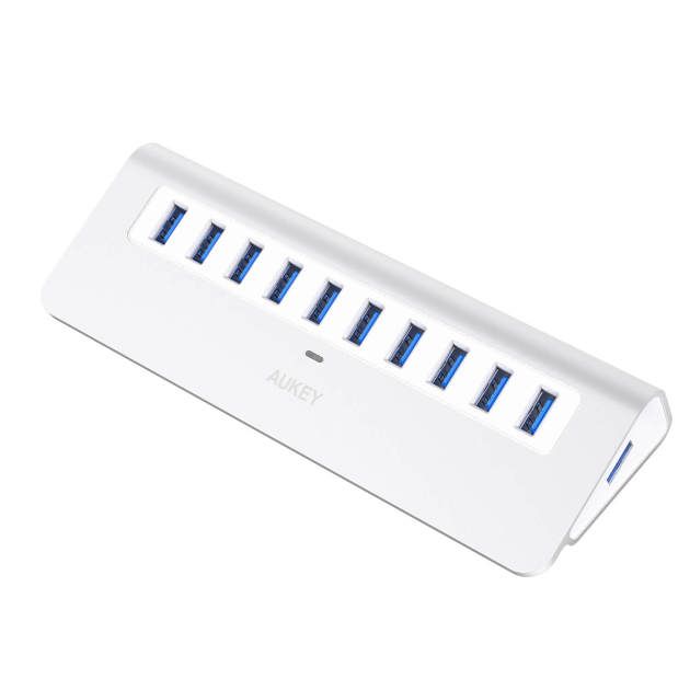 Photo 1 of 10-Port Aluminum USB 3.0 Powered Hub
