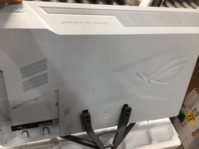 Photo 1 of ASUS ROG Strix XG438Q 43” Large Gaming Monitor with 4K 120Hz FreeSync 2 HDR DisplayHDR 600 90% DCI-P3 Aura Sync 10W Speaker Non-glare Eye Care with...
