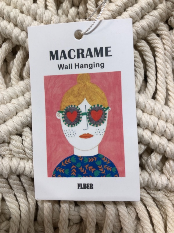 Photo 1 of 44"W × 47.2"L Macrame Wall Hanging Boho Chic Woven Tapestry-Cream Beige Bohemian Tassel Art Cotton Rope Woven Large Wall Decor Curtain for...
PARTS ONLY
SIMILAR TO PHOTO: FIBER - MACRAME WALL HANG, 52" X 47"