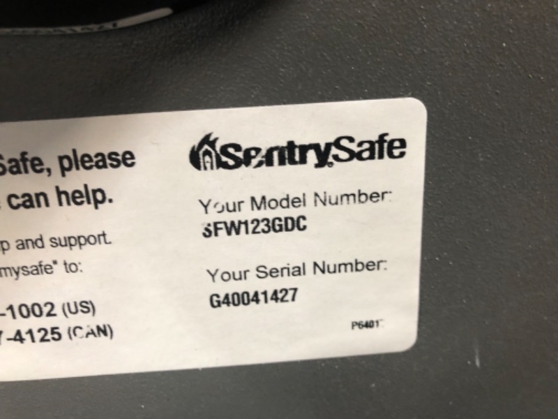 Photo 1 of Sentry Fire-Safe Electronic Lock Business Safes, Grey
**MINOR COSMETIC DAMAGE**