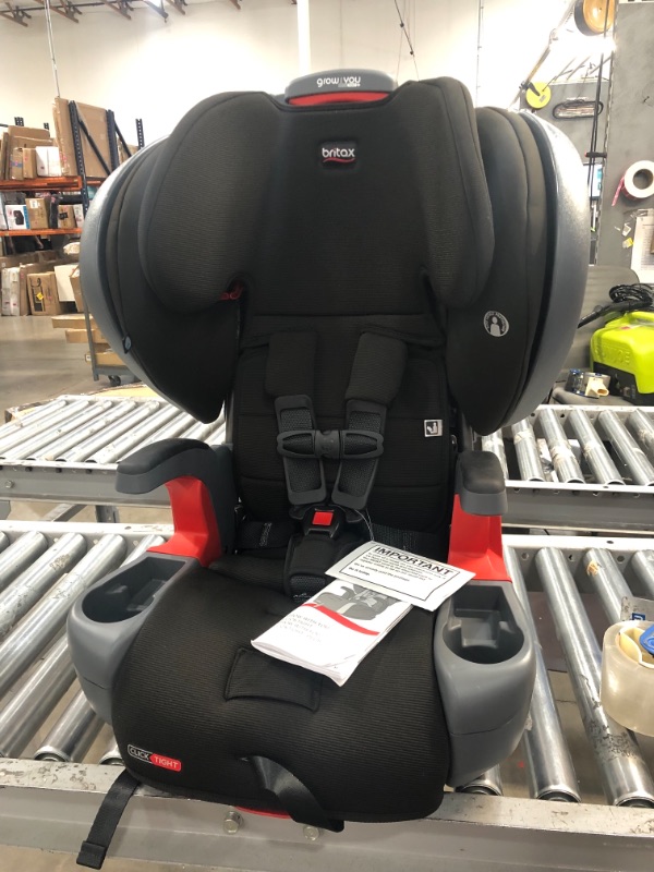 Photo 4 of Britax Grow with You ClickTight Plus Harness-2-Booster Car Seat, SafeWash, Jet
