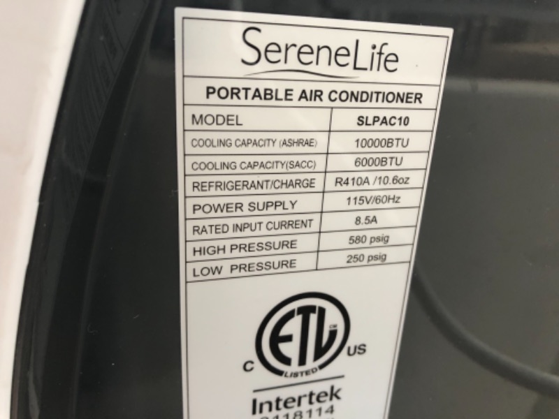 Photo 3 of 3-in-1 Portable Air Conditioner with Built-in Dehumidifier Function,Fan Mode, Remote Control, Complete Window Mount Exhaust Kit
**BLOWS ICE COLD**MISSING SOME ACCESSORIES**